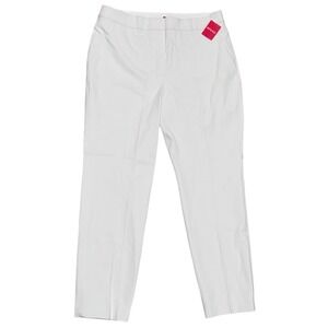 Spanx Slim Straight Pants Women XL Tall White NEW Silver Linings 20372T